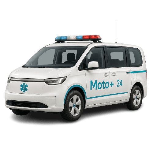 Moto Health medical transport vehicle